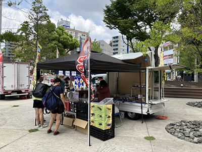 出店の様子